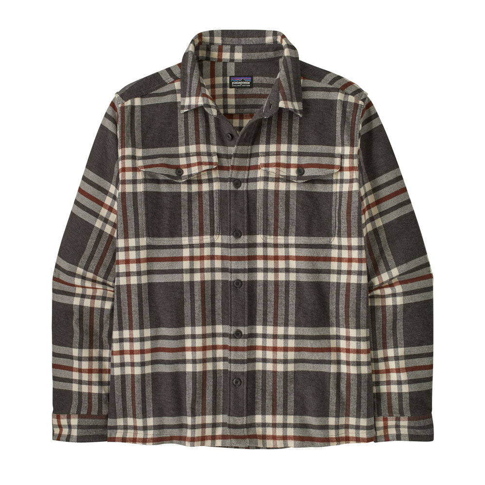 Patagonia Mens Fjord Flannel Shirt Catch: Ink Black