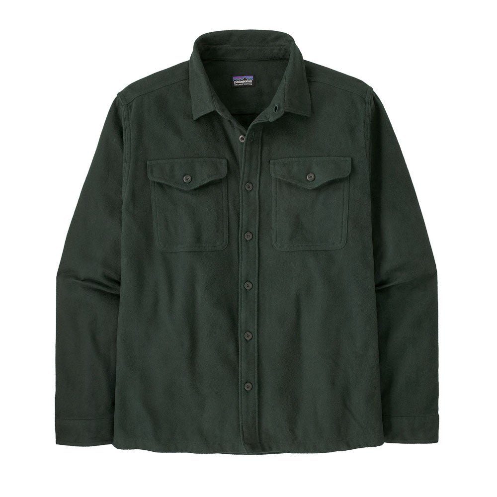 Patagonia Mens Fjord Flannel Shirt Whole Weave: Old Growth Green