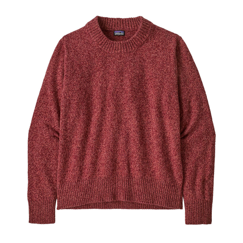 patagonia バーガンディ クルーネックセーター L Women's Recycled Wool-Blend Crewneck Sweater - Gearhead Outfitters