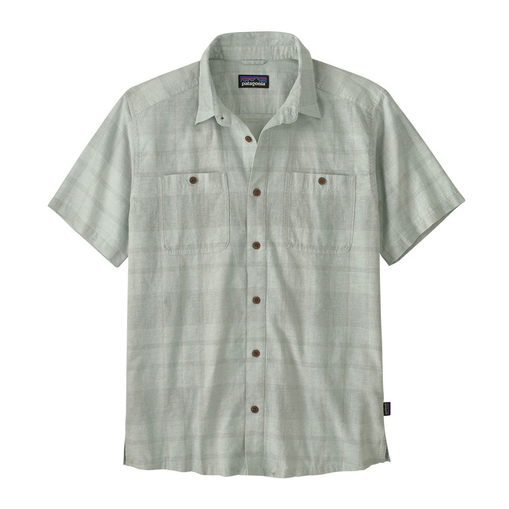 Patagonia Mens Back Step Shirt Shore Plaid: Virtually Blue