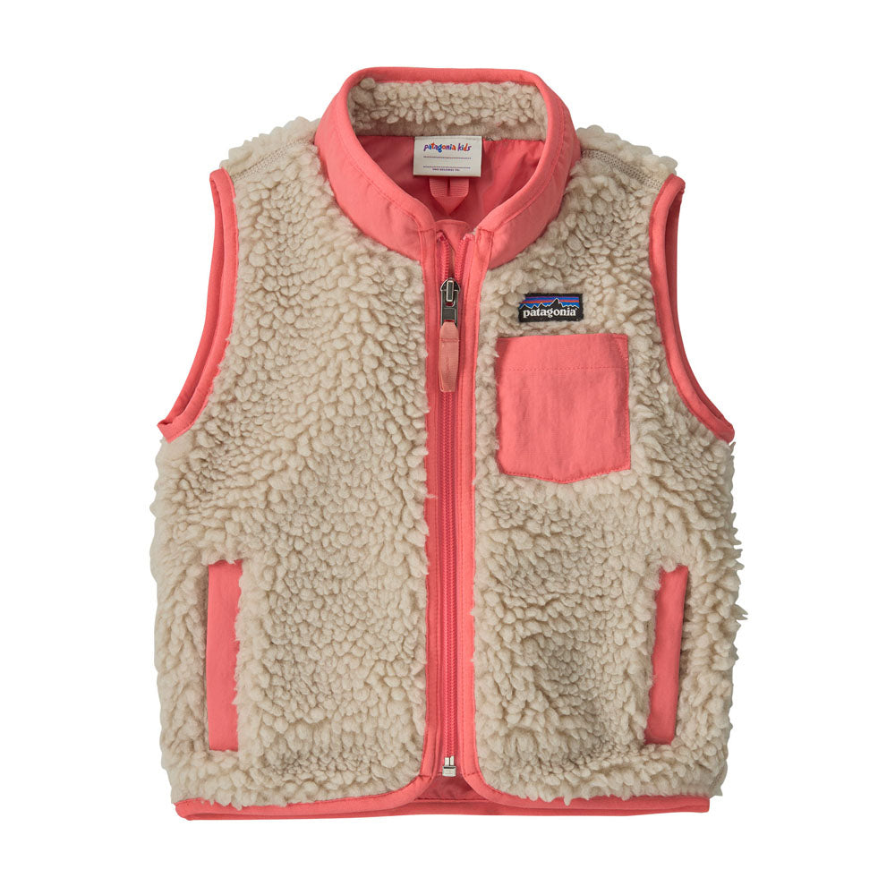 Patagonia Baby Retro-X Vest Natural w/Sparkle Pink