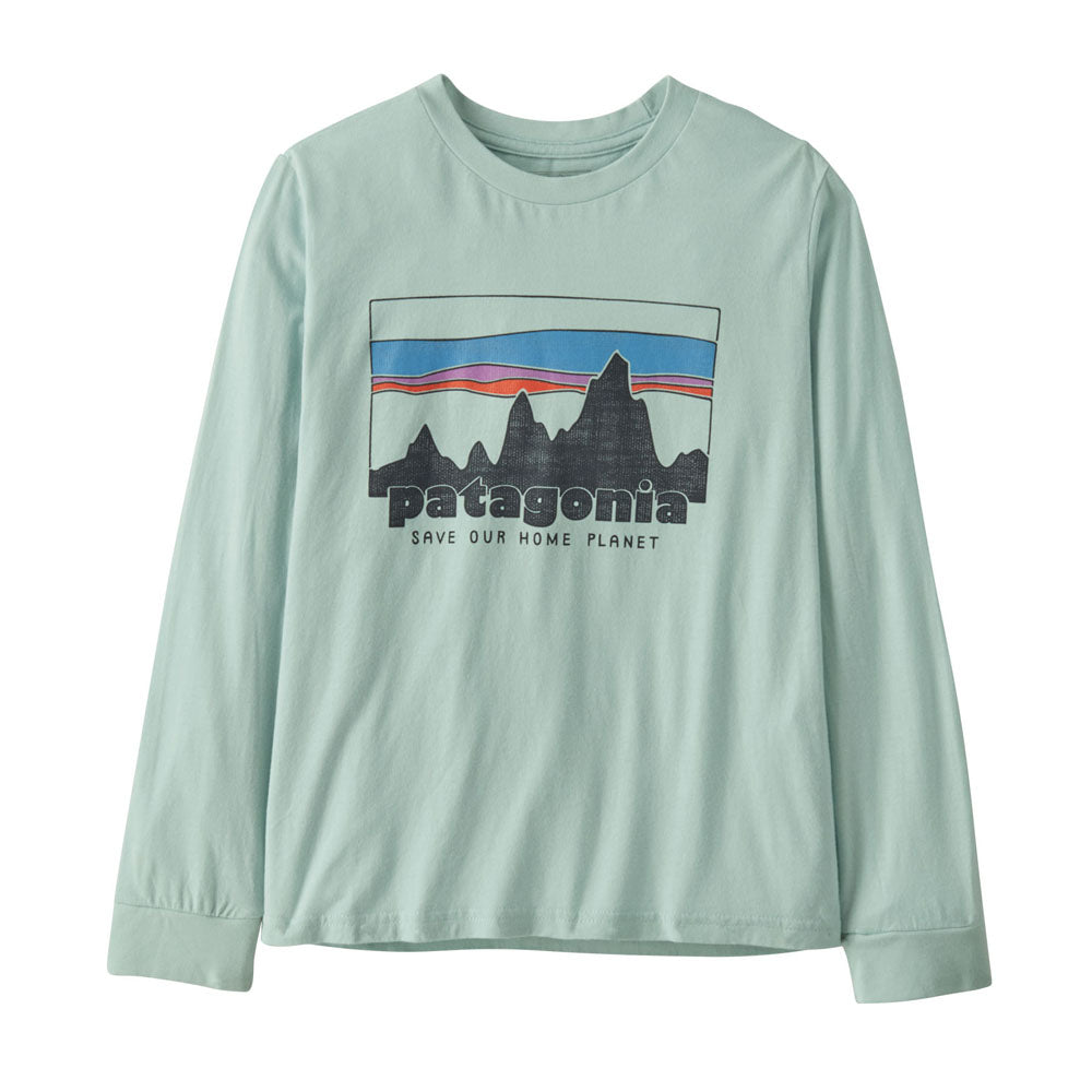 Patagonia Kids Long-Sleeved Graphic T-Shirt 73 kyline: Virtually Blue / S