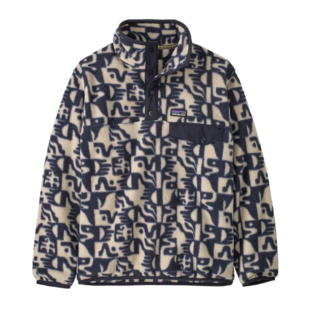 Patagonia Kids Lightweight Synchilla Snap-T Fleece Pullover Mother Tree: Oar Tan
