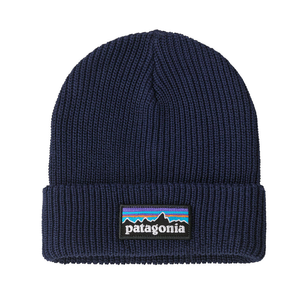 Patagonia Kids Logo Beanie P-6 Logo: New Navy