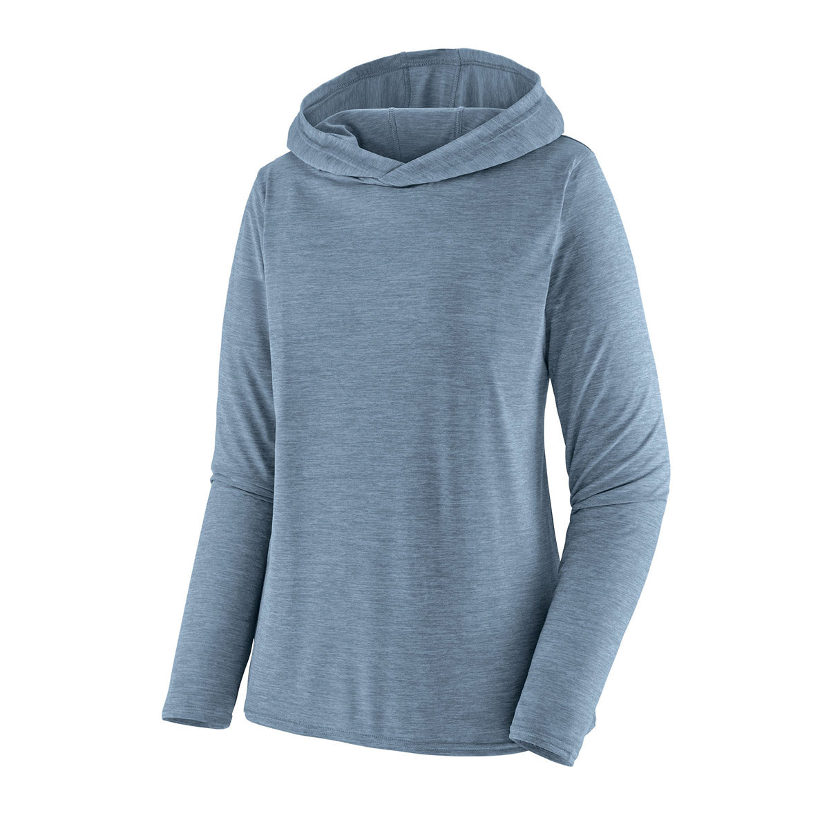Patagonia Women's Capilene Cool Daily Hoody Steam Blue - Light Plume Grey X-Dye