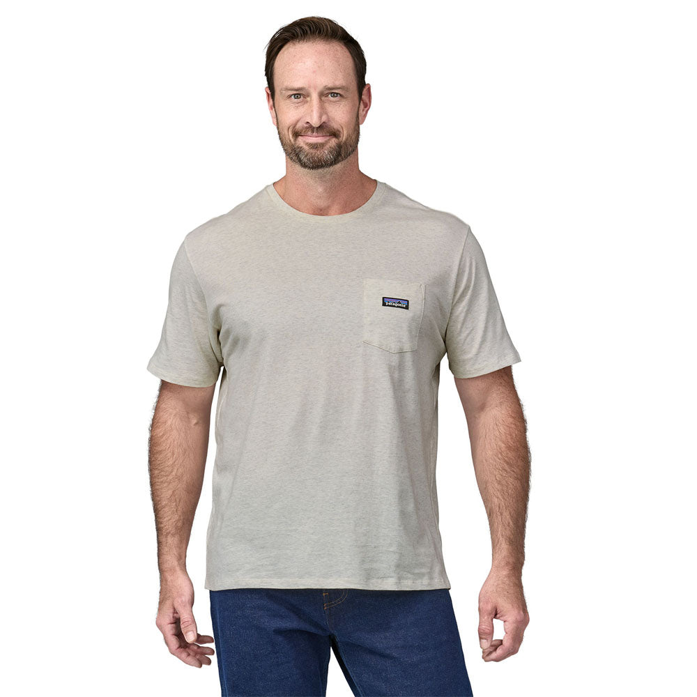 Patagonia Mens Daily Pocket Tee Birch White