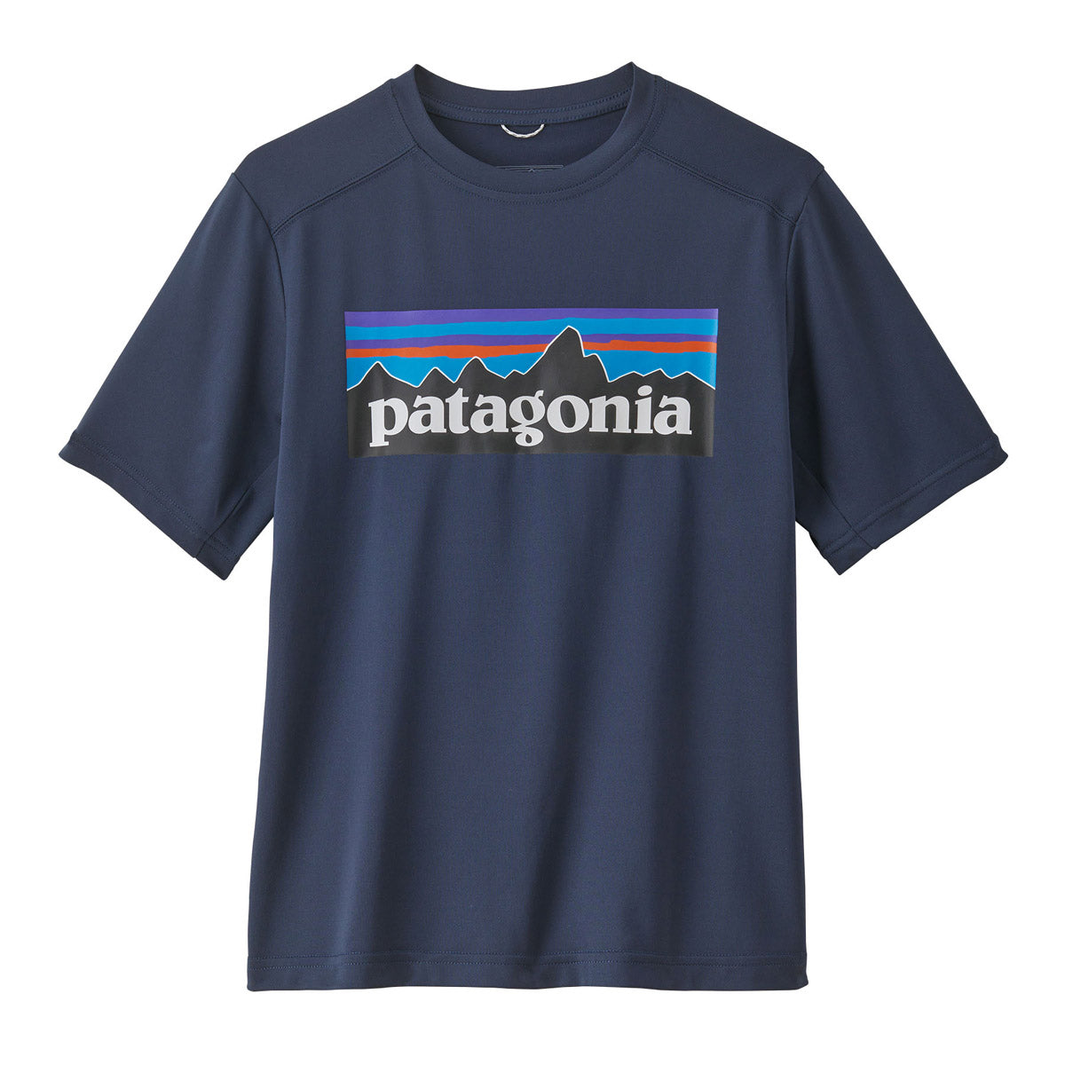 Patagonia Kids' Capilene Silkweight T-Shirt P-6 ogo: New Navy / L