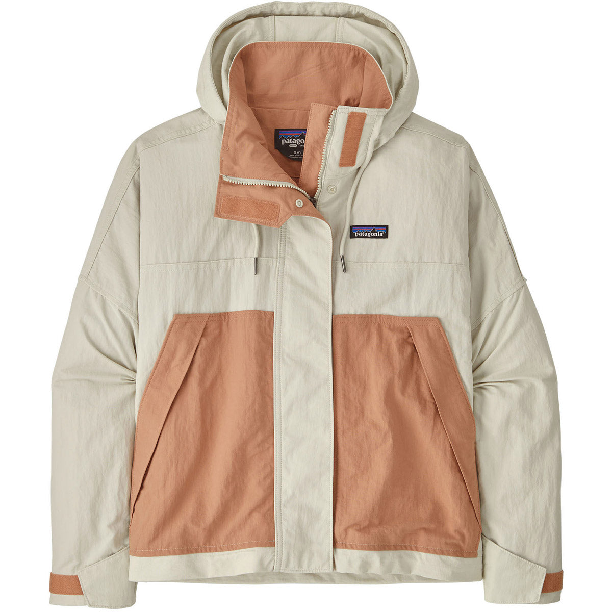 Patagonia Women&#39;s Skysail Jacket Dyno White w/Terra Pink