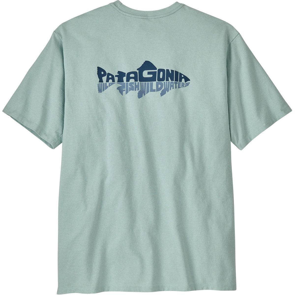 Patagonia Men's Wild Waterline Pocket Responsibili-Tee Wispy Green