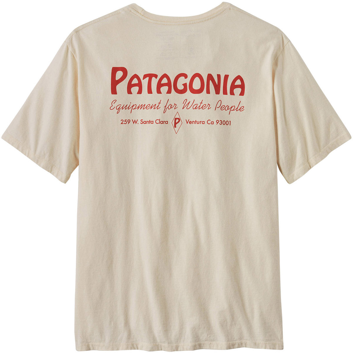 Patagonia Men's Water People Organic Pocket T-Shirt Water People Banner: Undyed Natural