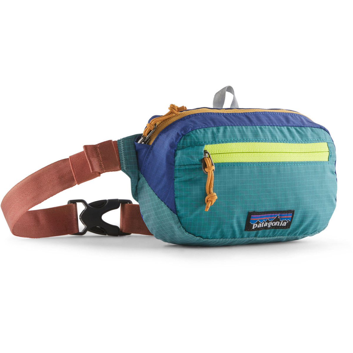 Patagonia Ultralight Black Hole Mini Hip Pack Patchwork: Subtidal Blue