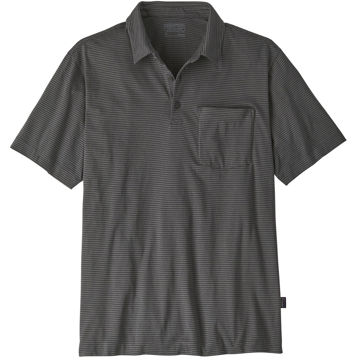 Patagonia Men's Cotton in Conversion Lightweight Pulloverlo Shirt Fathom Stripe: Forge Grey