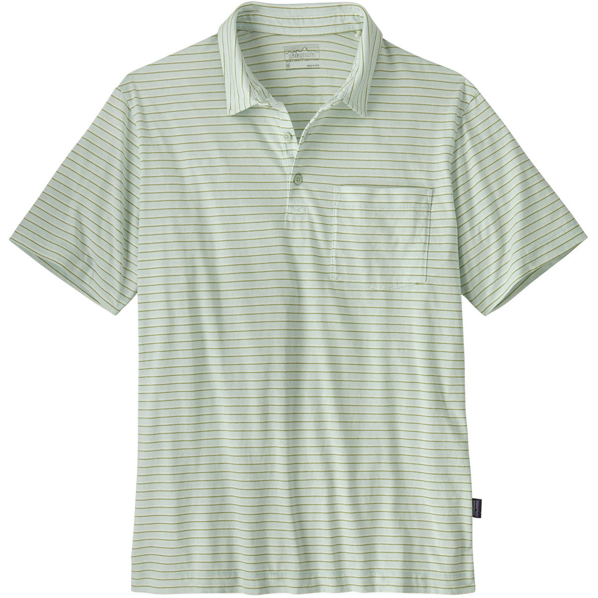 Patagonia Men&#39;s Cotton in Conversion Lightweight Pulloverlo Shirt Highlight: Wispy Green