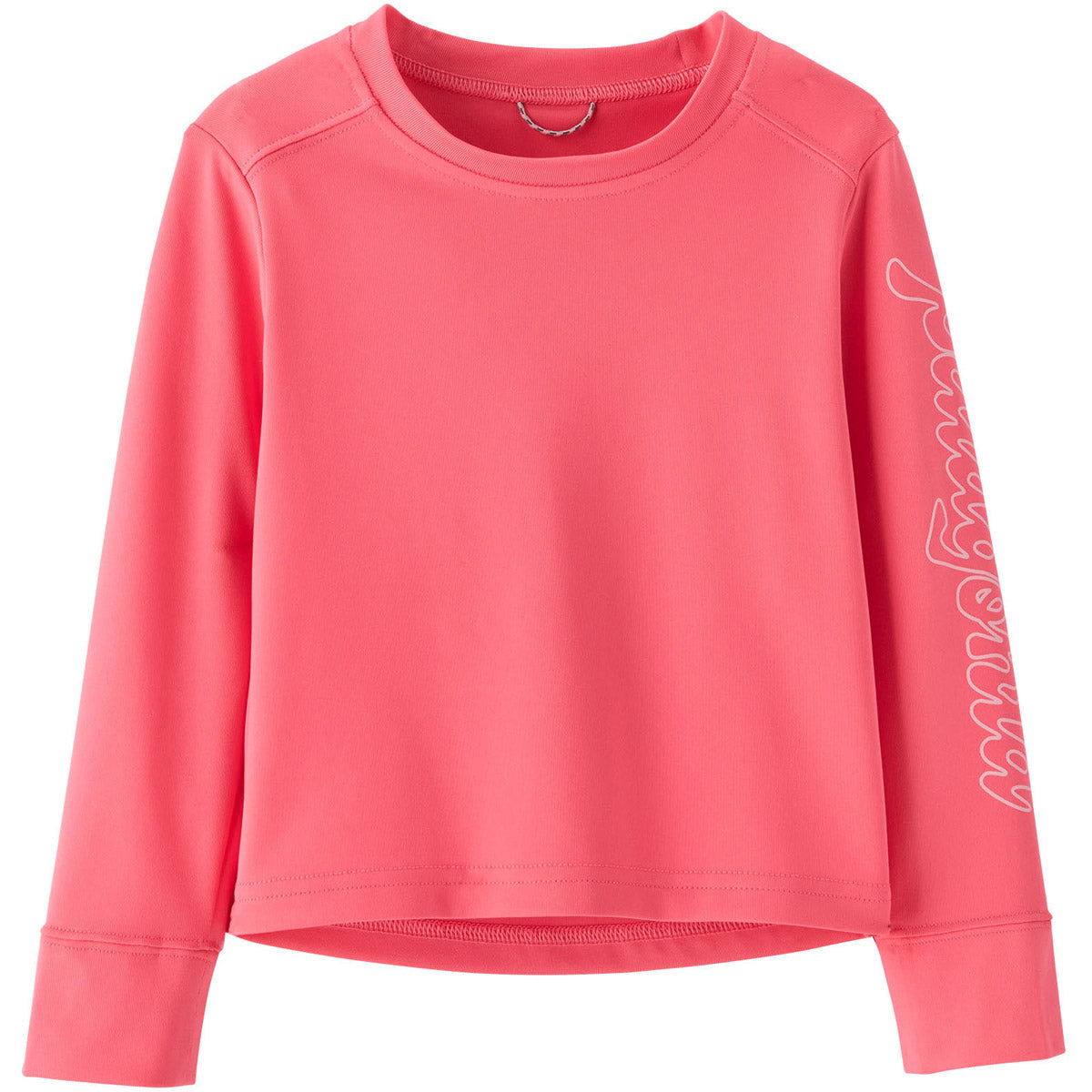 Patagonia Baby Long-Sleeved Capilene Silkweight UPF T-Shirt Fitz Script: Afternoon Pink