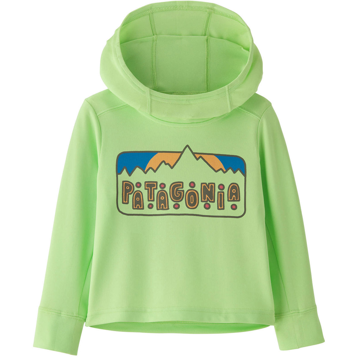 Patagonia Baby Capilene Silkweight UPF Hoody Dancing Dawn: Salamander Green