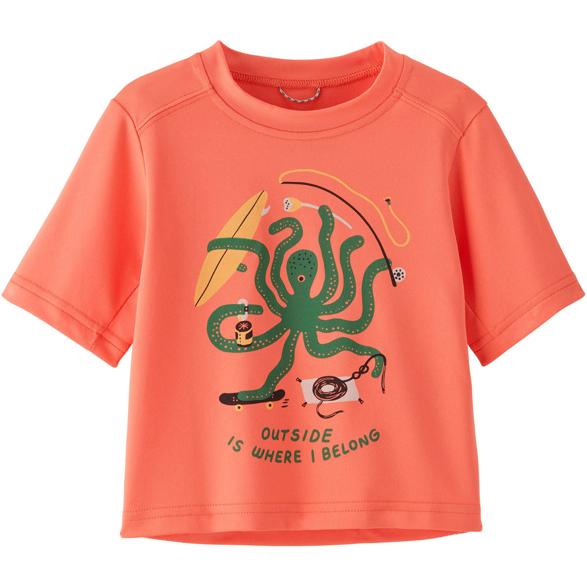 Patagonia Baby Capilene Silkweight T-Shirt Adventure Arms: Coho Coral