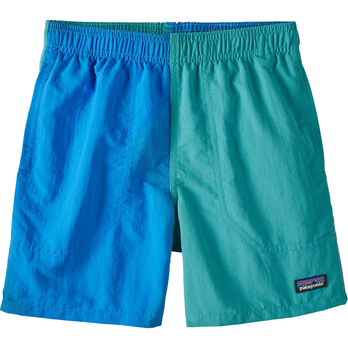 Patagonia Kids&#39; Baggies Shorts 5&quot; - Lined Harlequin: Subtidal Blue