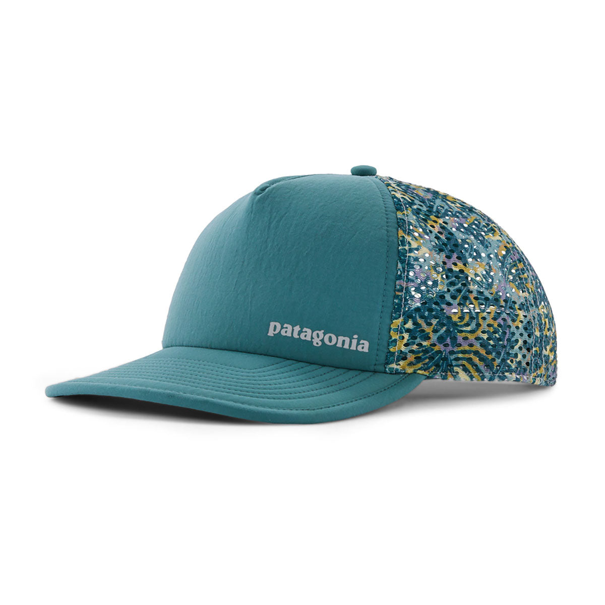 Patagonia Duckbill Trucker Hat Wild Botanist: Wetland Blue