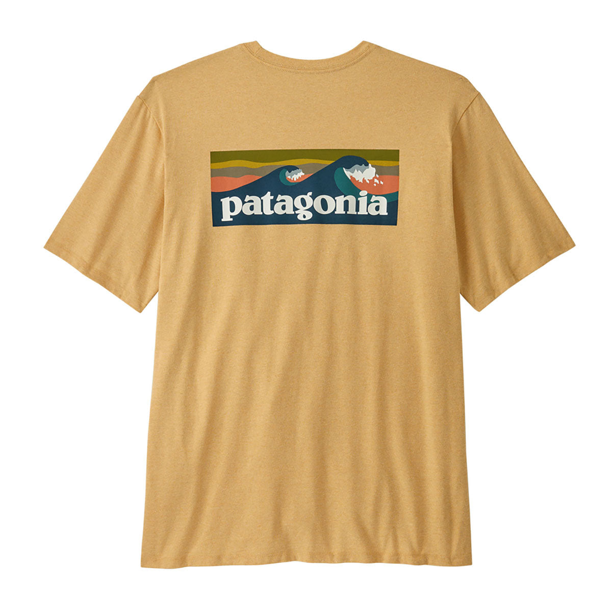 Patagonia Mens Boardshort Logo Pocket Responsibili-Tee Beeswax Tan