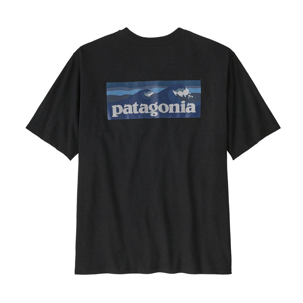 Patagonia Mens Boardshort Logo Pocket Responsibili-Tee Ink Black