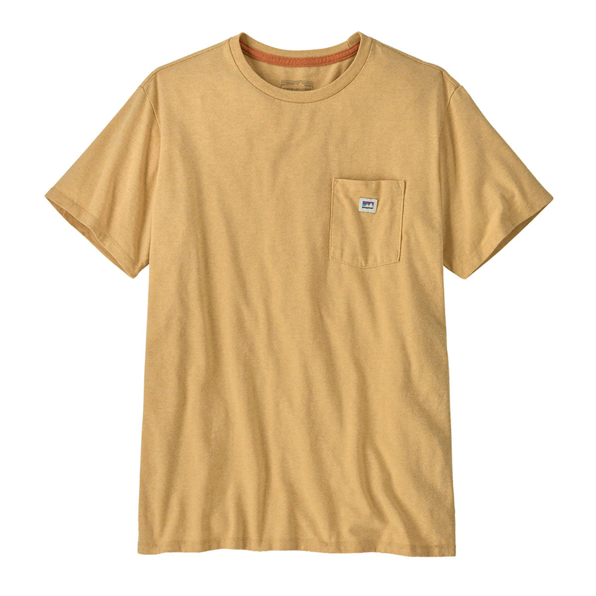 Patagonia Mens Shop Sticker Pocket Responsibili-Tee Beeswax Tan