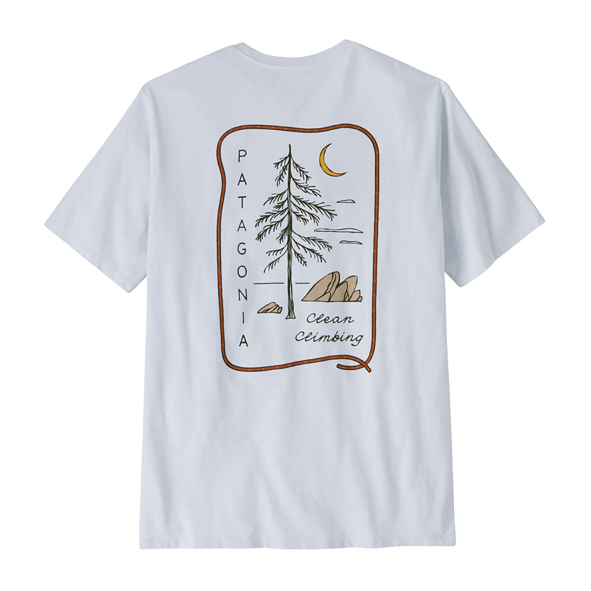 Patagonia Mens Clean Climb Roots Responsibili-Tee White