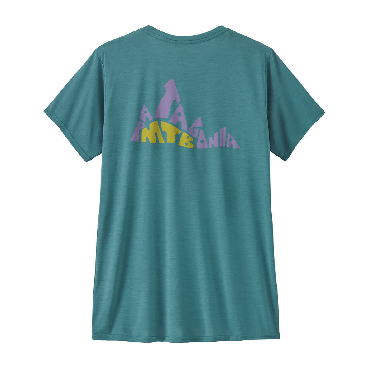 Patagonia Womens Capilene Cool Daily Graphic Shirt - Lands Berm ogo: Wetland Blue X-Dye / L