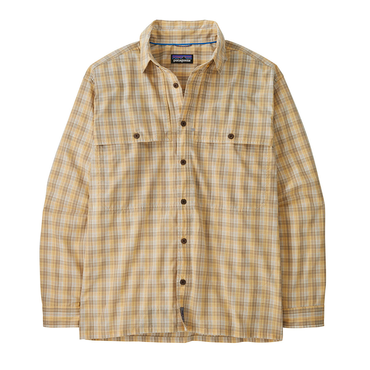 Patagonia Mens Long-Sleeved Island Hopper Shirt Dipper: Beeswax Tan