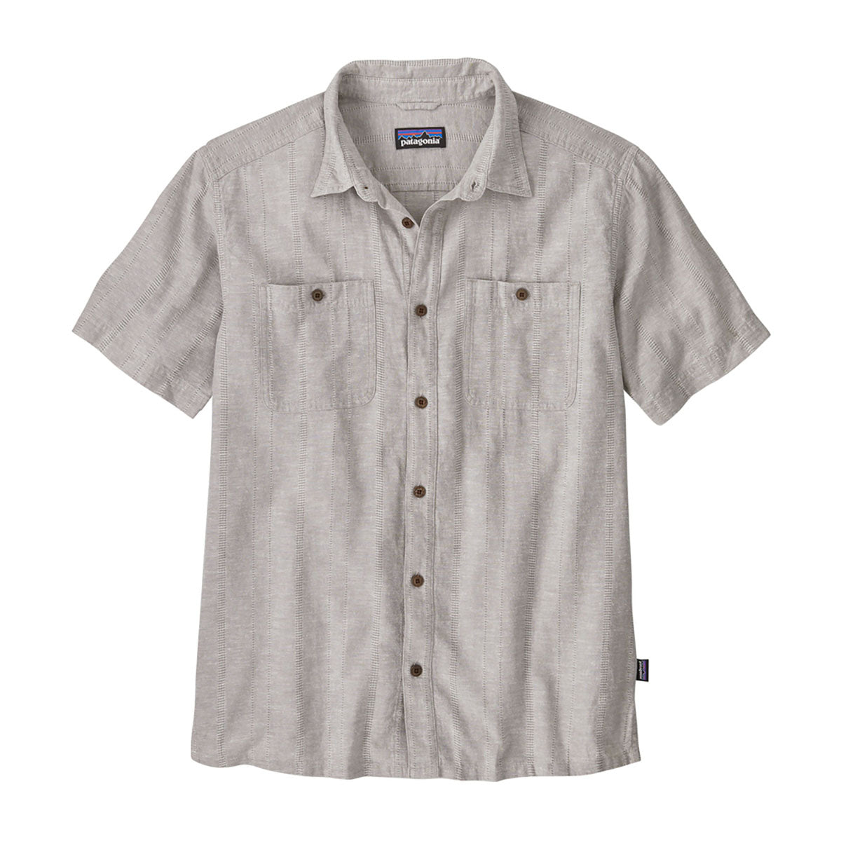 Patagonia Mens Back Step Shirt Swell Dobby: Salt Grey