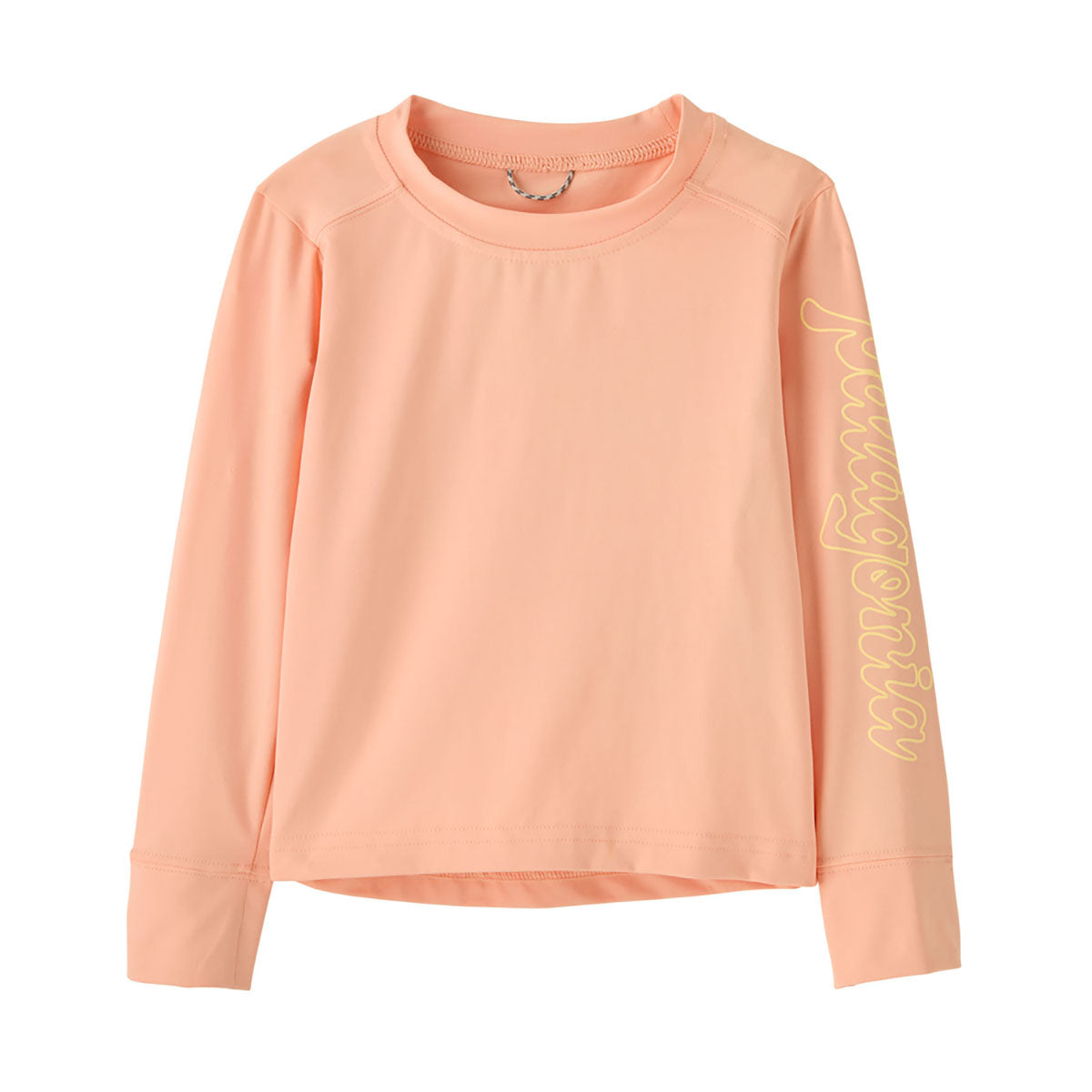 Patagonia Baby Long Sleeve Capilene Silkweight T-Shirt Fitz Script: Sunlit Pink