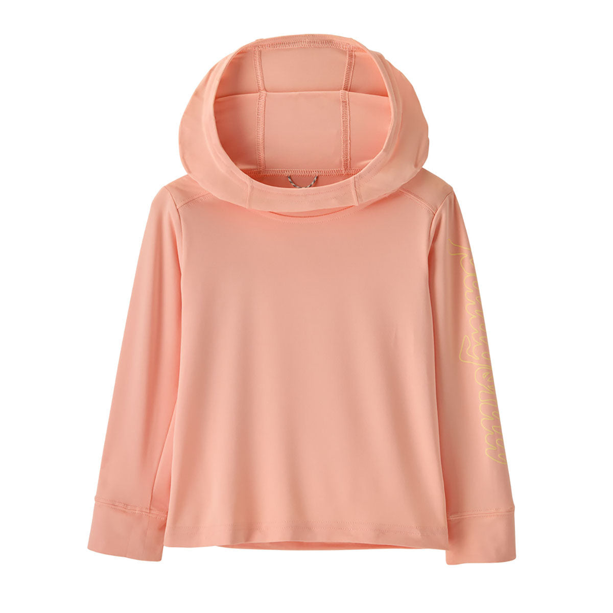Patagonia Baby Cap Silkweight Hoody Fitz Script: Sunlit Pink