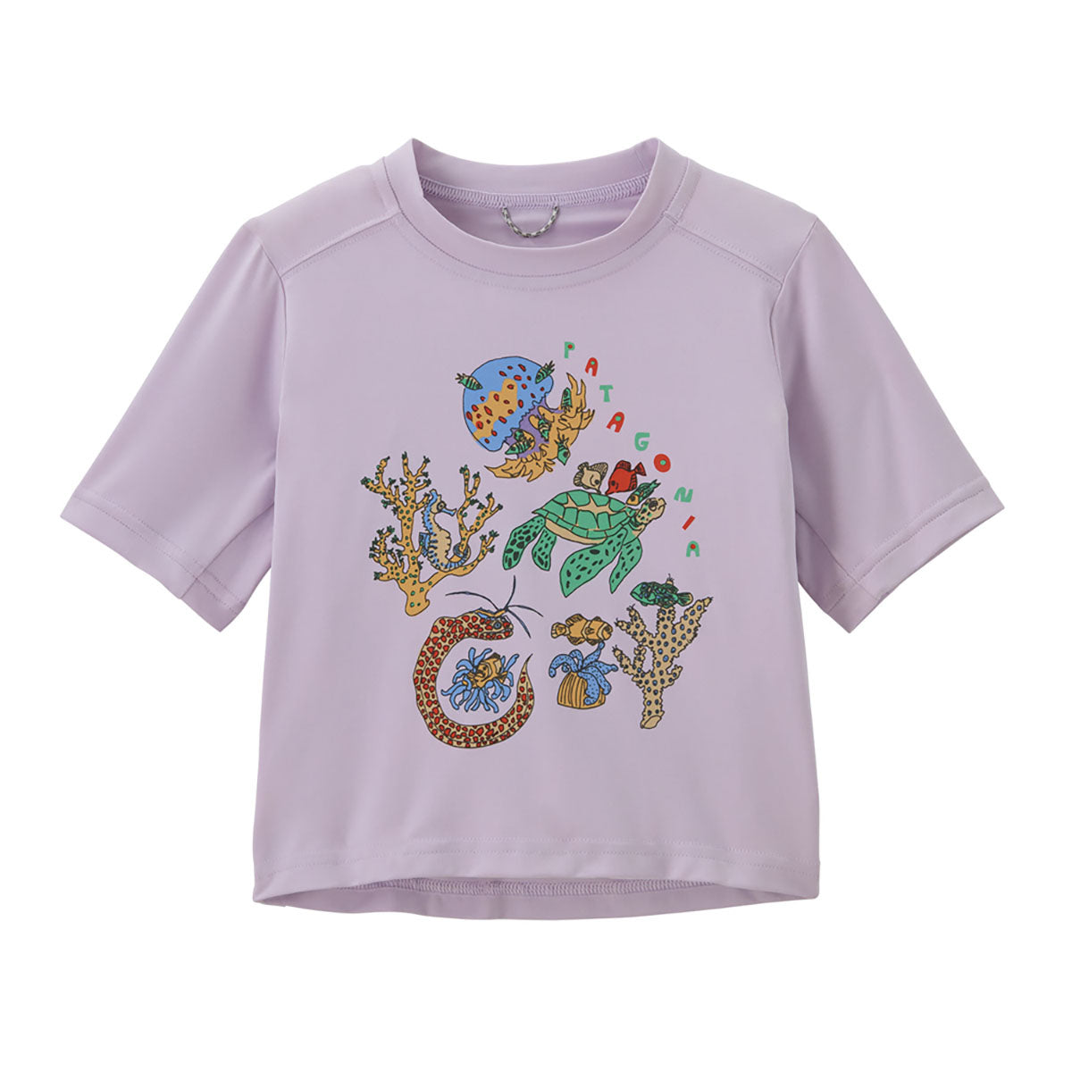 Patagonia Baby Cap Silkweight T-Shirt Coral Community: Foxglove Purple