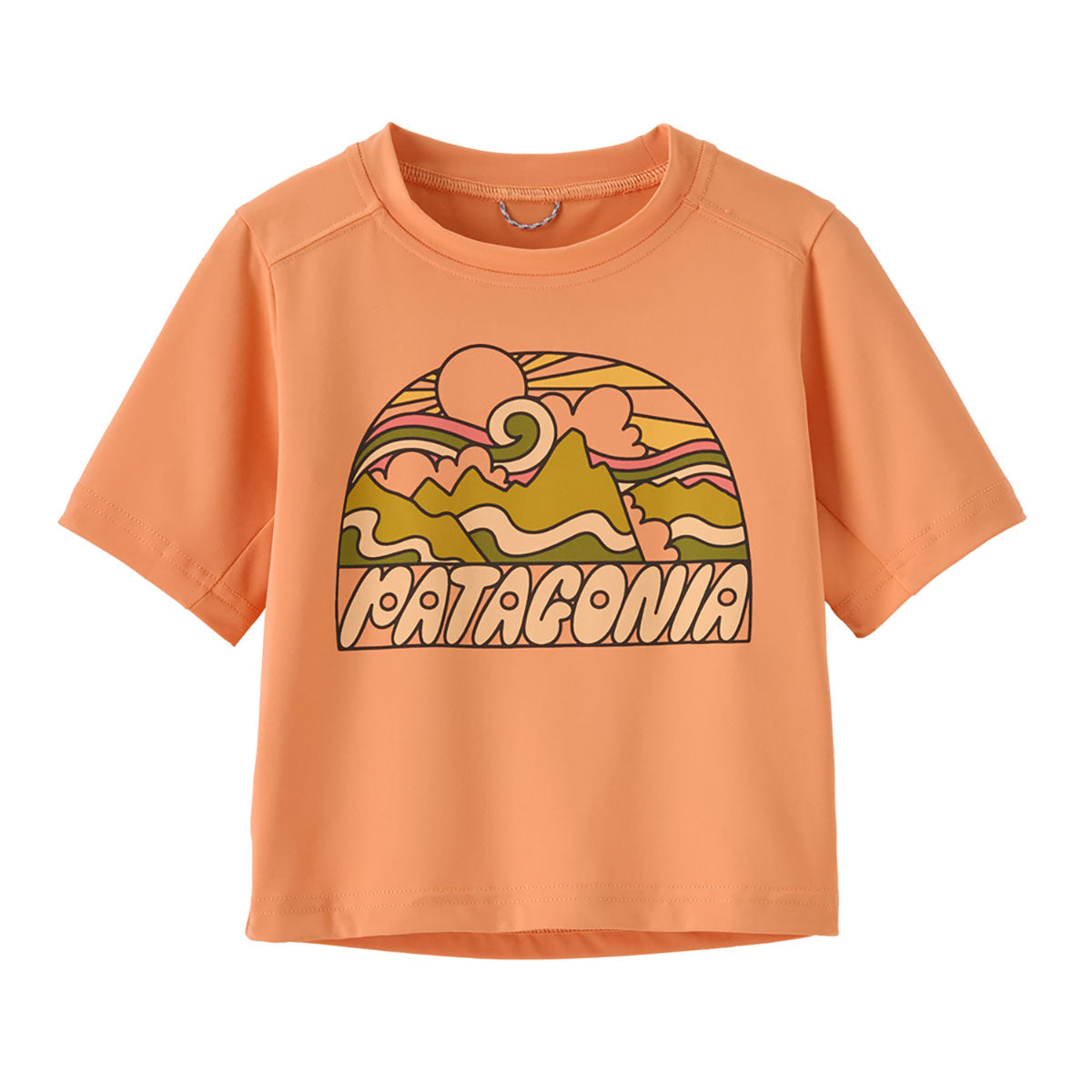 Patagonia Baby Cap Silkweight T-Shirt Fitz Roy Rays: Heirloom Peach