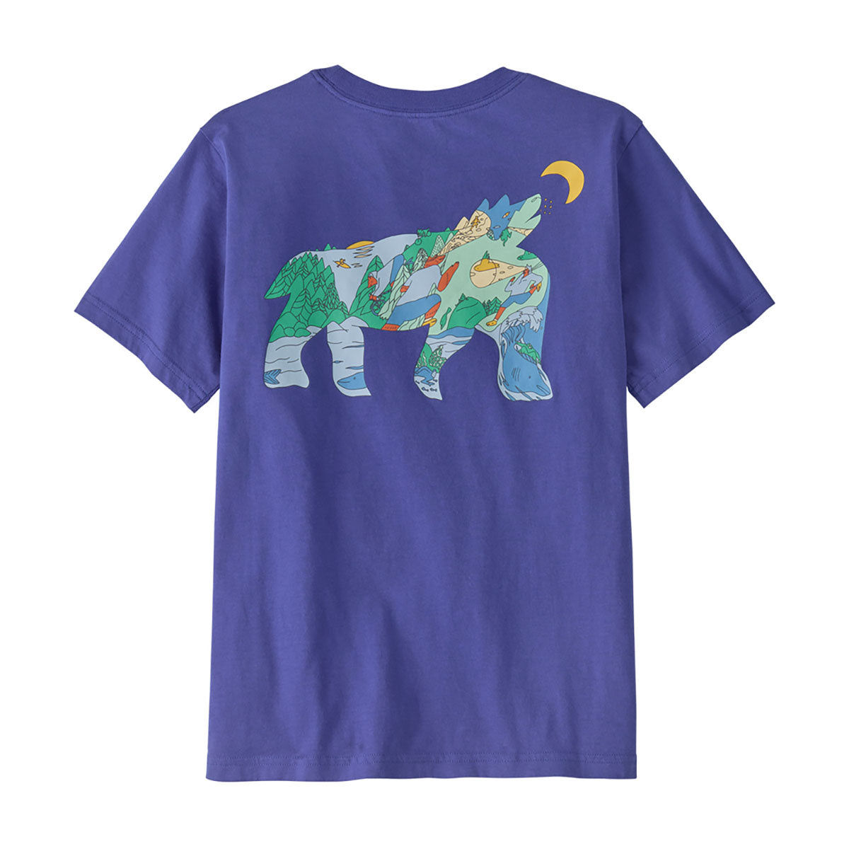 Patagonia Kids Graphic T-Shirt Bear Out There: Eddy Blue
