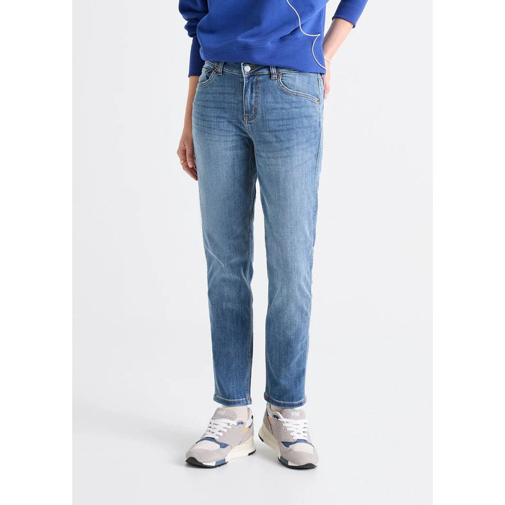 DU/ER Women's Performance Denim Girlfriend Jean - 28" Inseam Vintage Light Stone