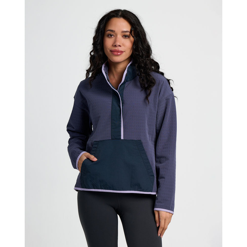 Free Fly Apparel Womens Gridback Fleece Snap Pullover Dusk