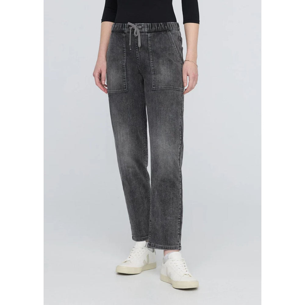 DU/ER Women's Performance Denim Harbour Pant - 27" Inseam Tumbled Onyx