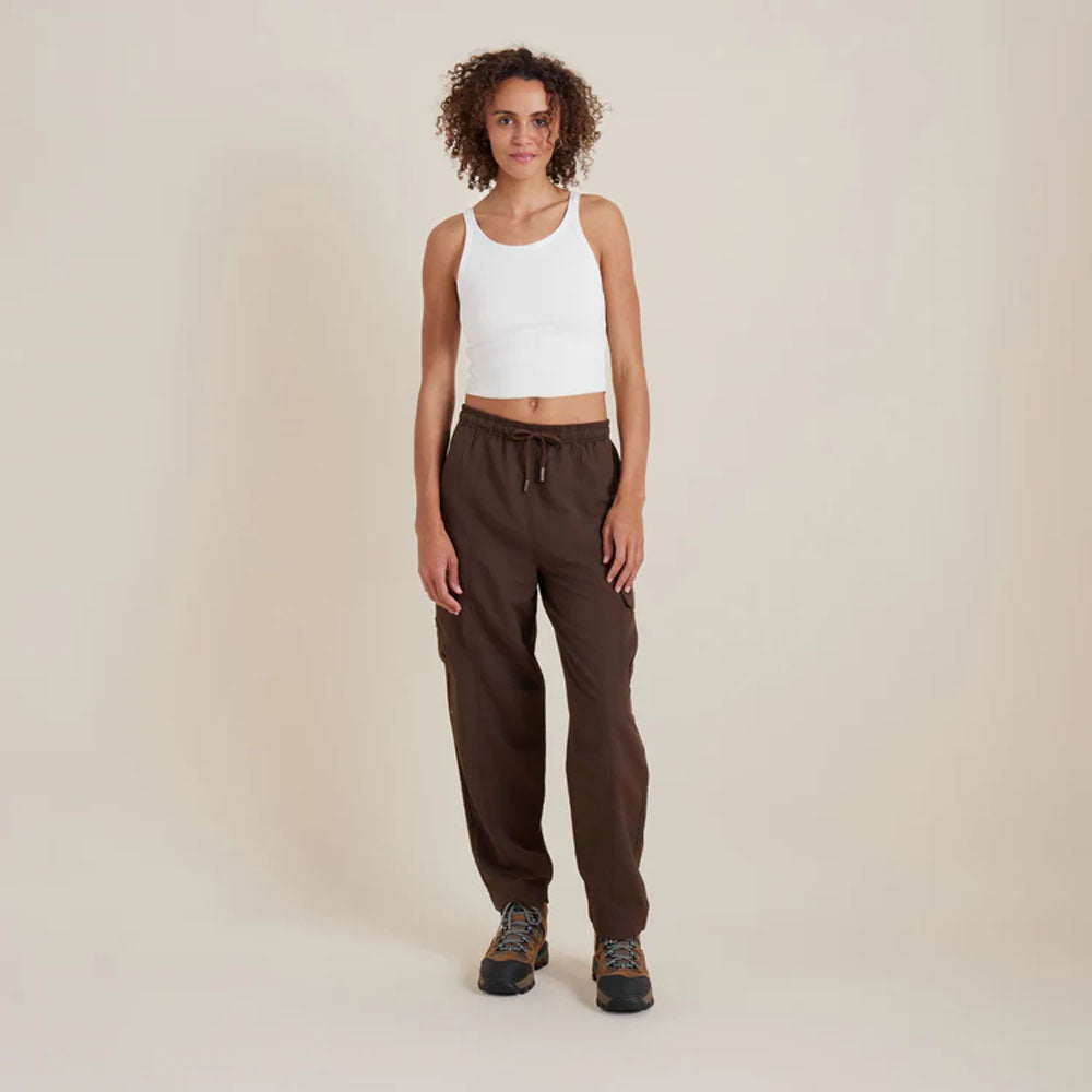 Roark Womens River Hybrid Pants Coffee