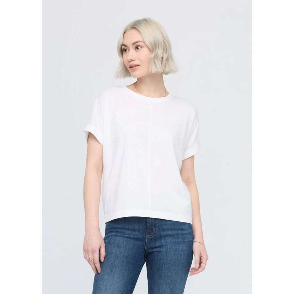 DU/ER Women's PurePima Dolman Tee White