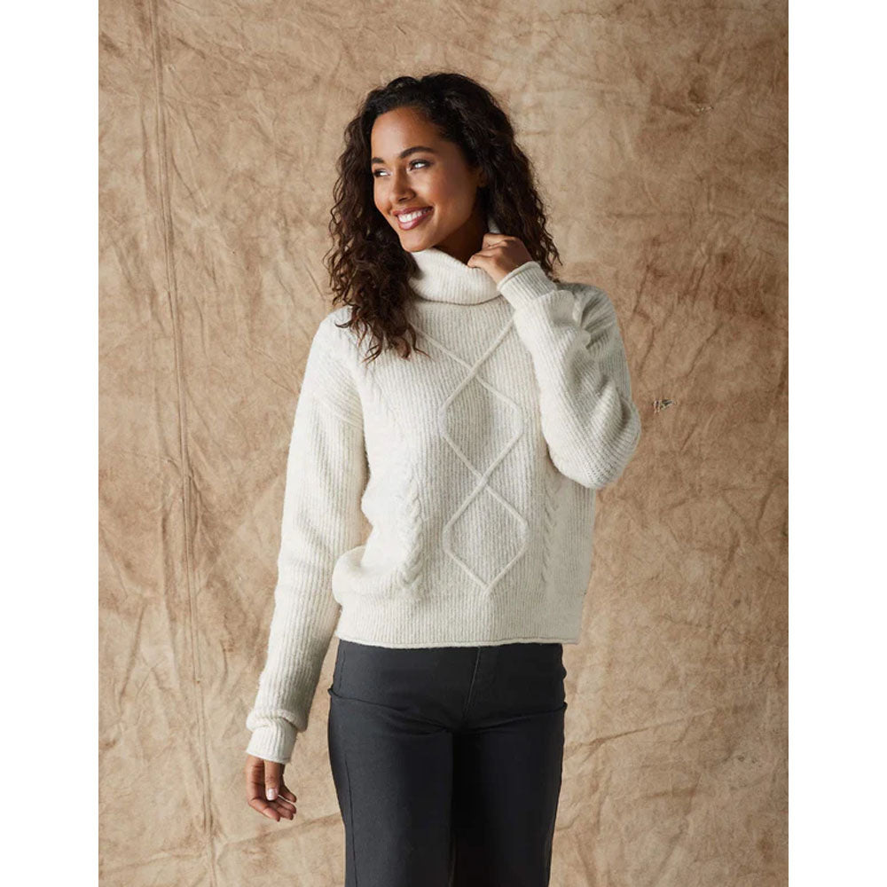 The Normal Brand Women's Monterosa Turtleneck Sweater Cream