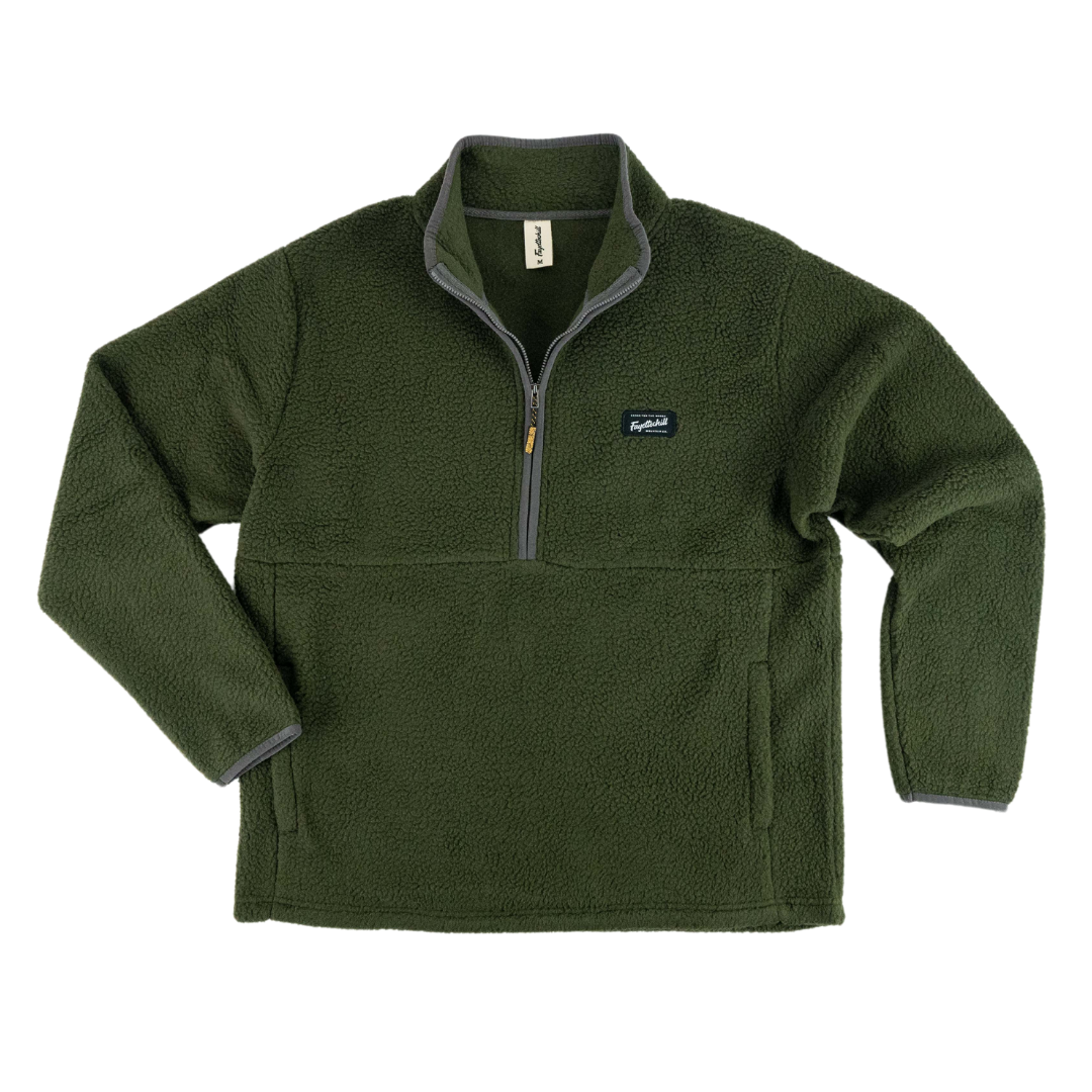 Fayettechill Men's Wailer Half Zip Marsh Green