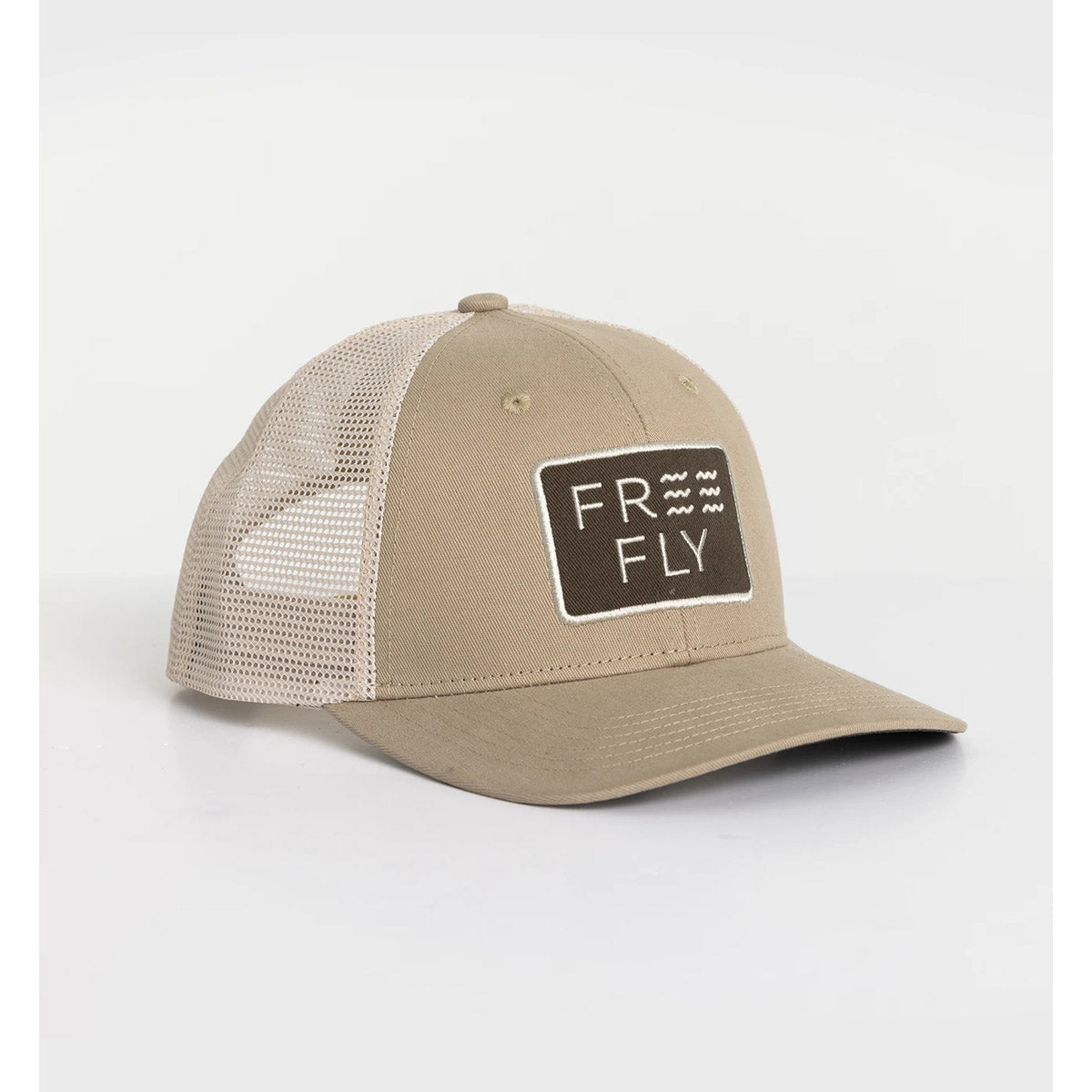 Free Fly Apparel Wave Trucker Hat Khaki