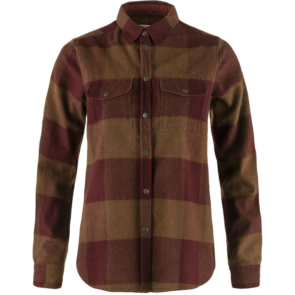 Fjallraven Women&#39;s Canada Shirt Autumn Leaf-Bordeaux Red