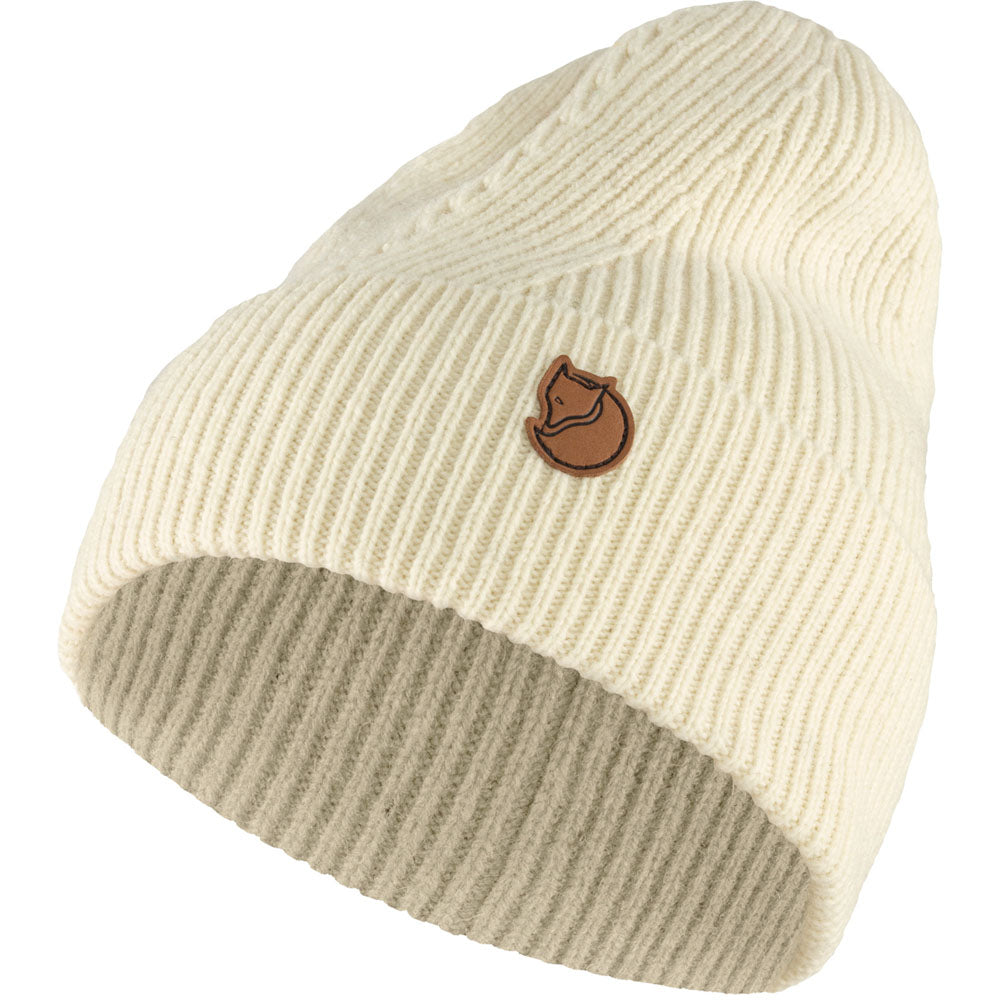 Fjallraven Women's Directional Rib Beanie Chalk White