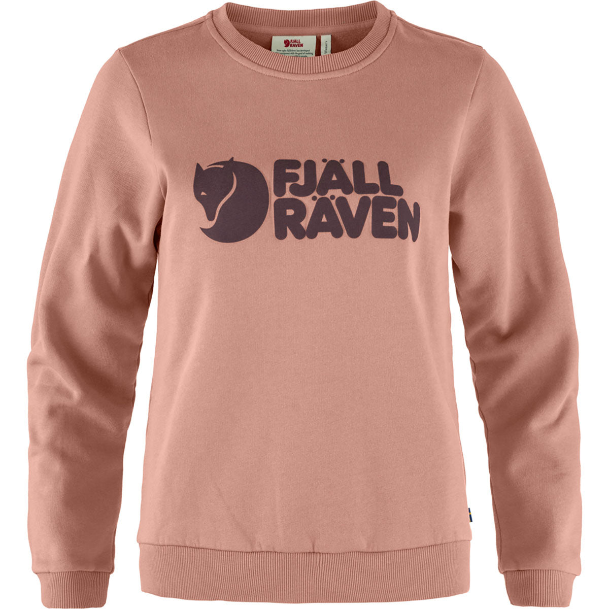 Womens Fjallraven Logo Sweater Dusty Rose-Port