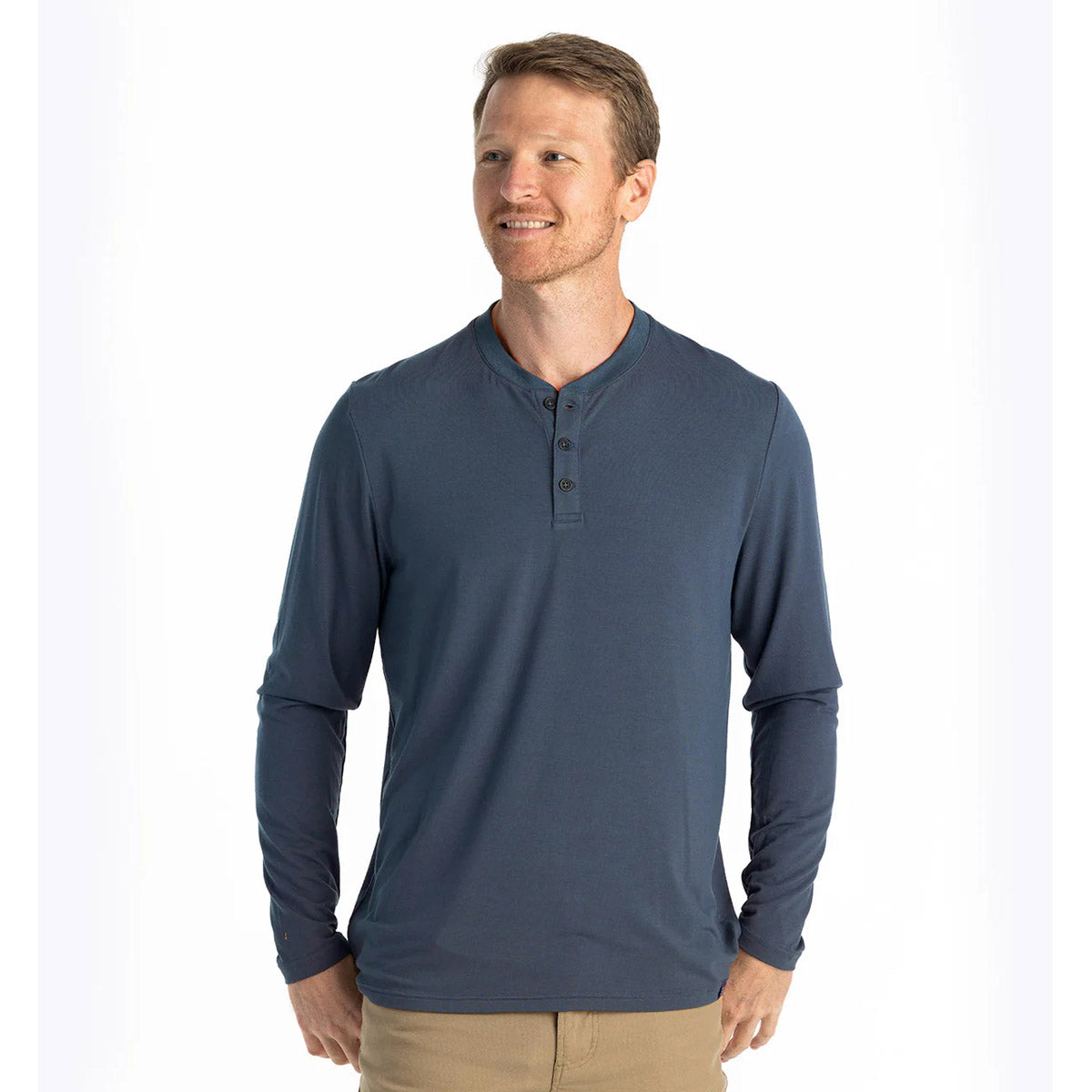 Men&#39;s Bamboo Flex Long Sleeve Henley