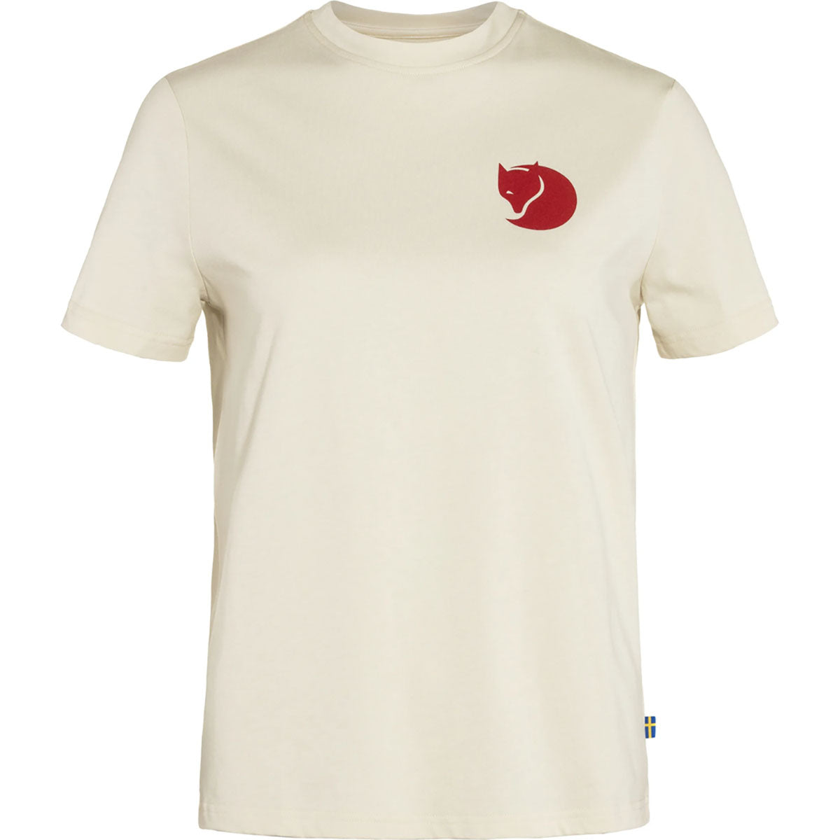 Fjallraven Womens Fox Boxy Logo Tee Chalk White