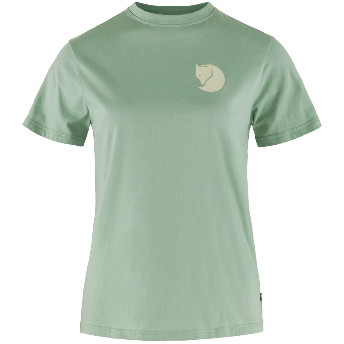 Fjallraven Womens Fox Boxy Logo Tee Misty Green
