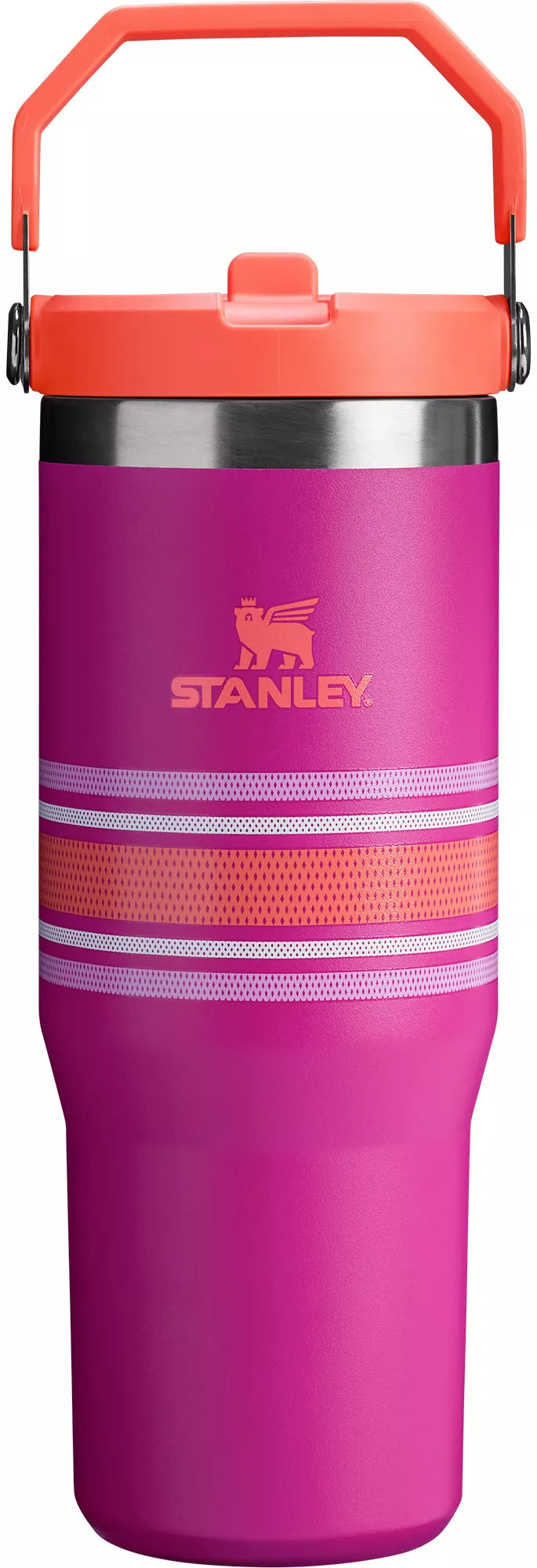 Stanley The IceFlow Flip Straw Tumbler 30oz Fucshia Mesh