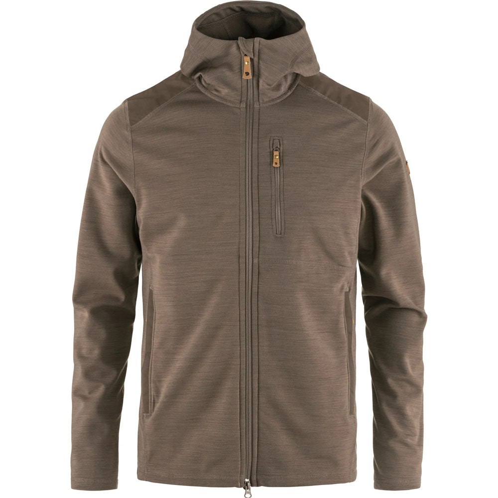 Fjallraven Men's Keb Fleece Hoodie Suede Brown
